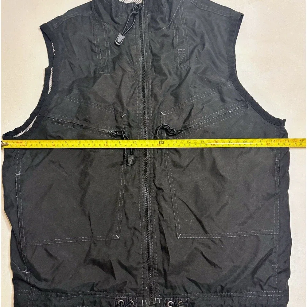 Vintage Y2K Gap GXP-45 Air Service Fisher Tactical Utility Vest Mens Black 2000